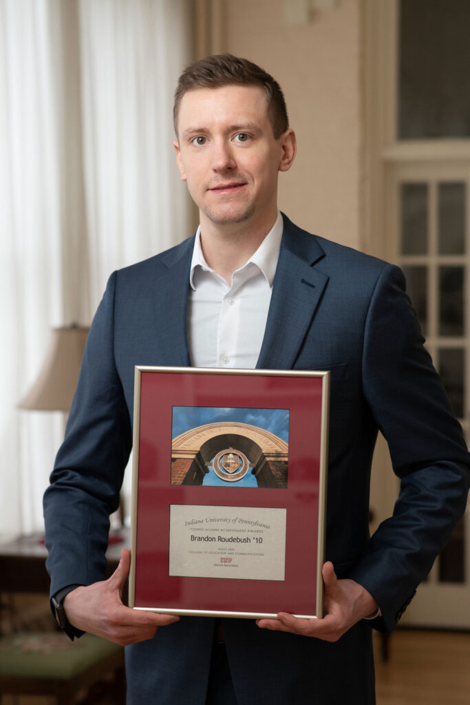 Brandon Roudebush Receives Young Alumni Achievement Award from Indiana University of Pennsylvania